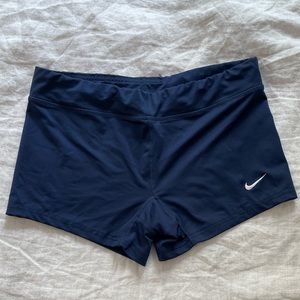 Nike Navy 2.5” Volleyball Spandex Shorts
